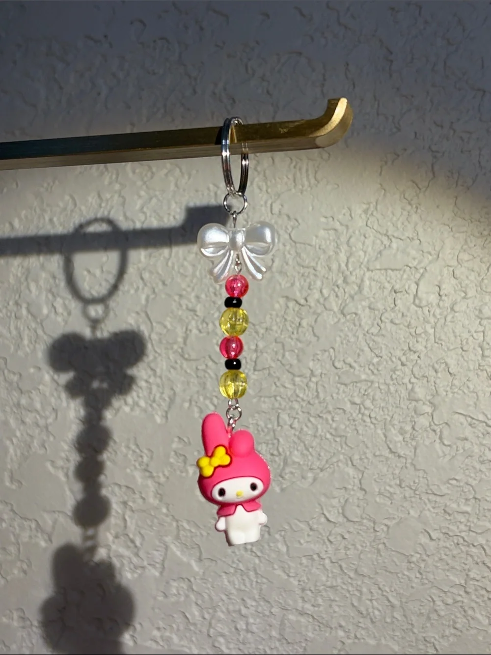 My Melody Beaded Keychain